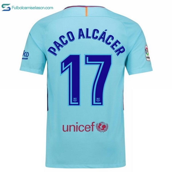 Camiseta Barcelona 2ª Paco Alcacer 2017/18